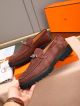 Hermes Red Calfskin Leather Man Shoes 061002 (3)_th.jpg